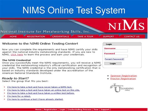 nims skills sample test